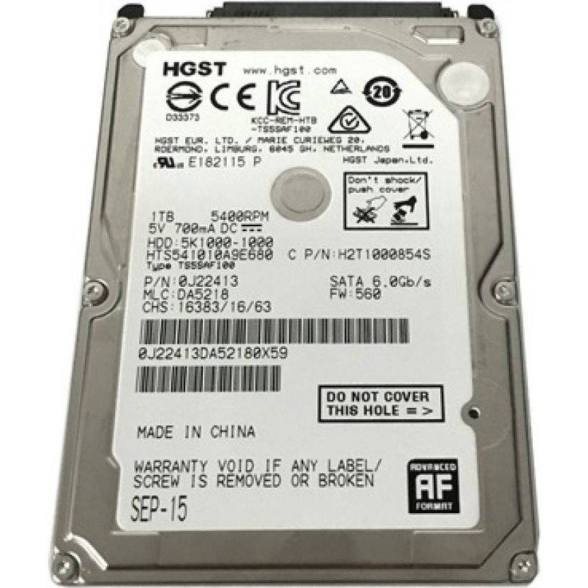 HDD HGST Hitachi 1TB 2.5 SATA2 5400RPM