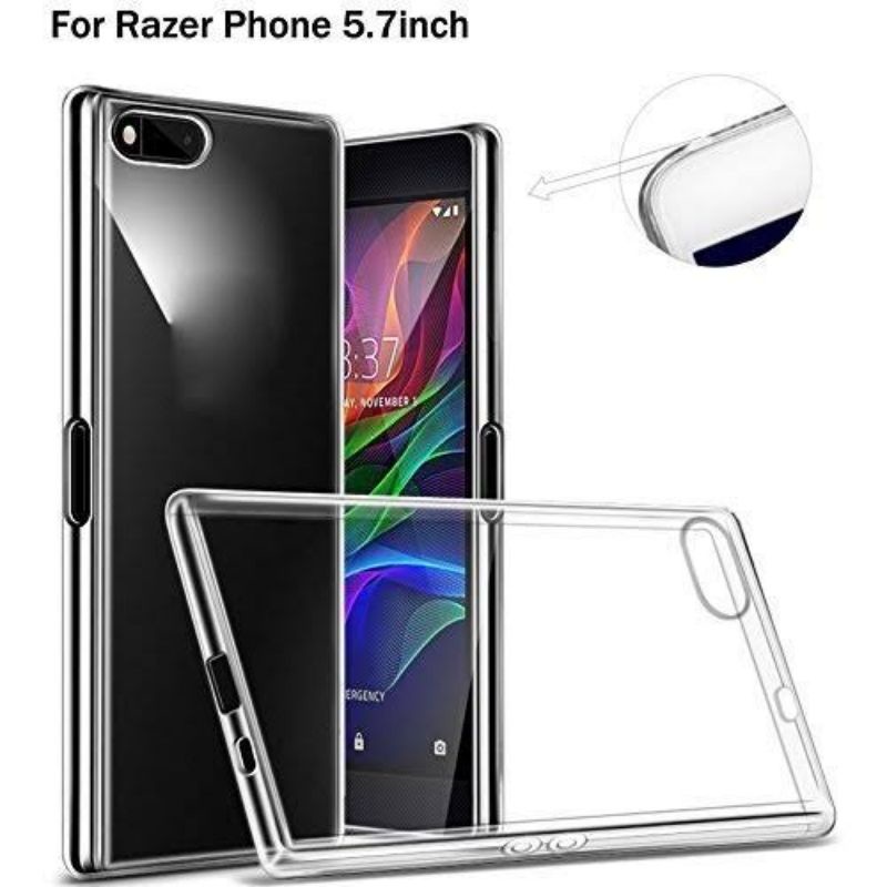 Softcase Silikon Razer Phone 1 / Razer Phone 2 Ultrathin Premium Clear Cover