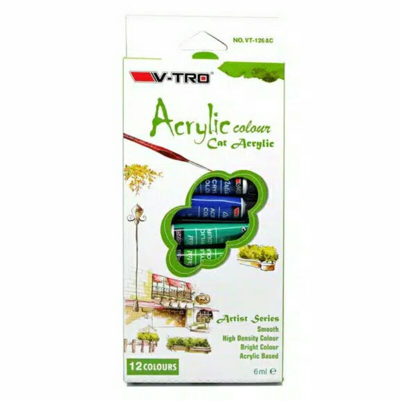 

Cat Acrylic Paint V-Tro 12 Warna @6ml VT-126AC Cat Akrilik