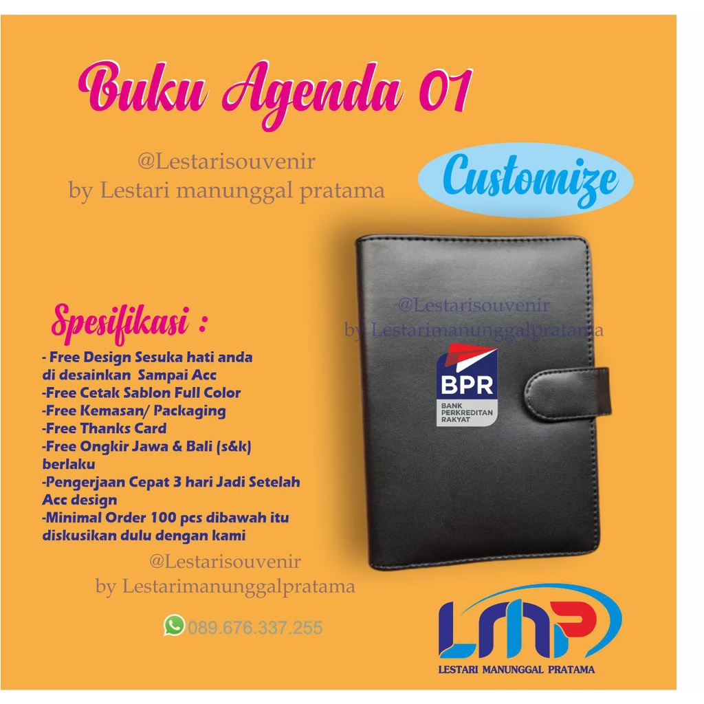 

Souvenir Buku Agenda Cusom (01) / Buku agenda custom/ buku agenda cetak logo /souvenir buku agenda free desain