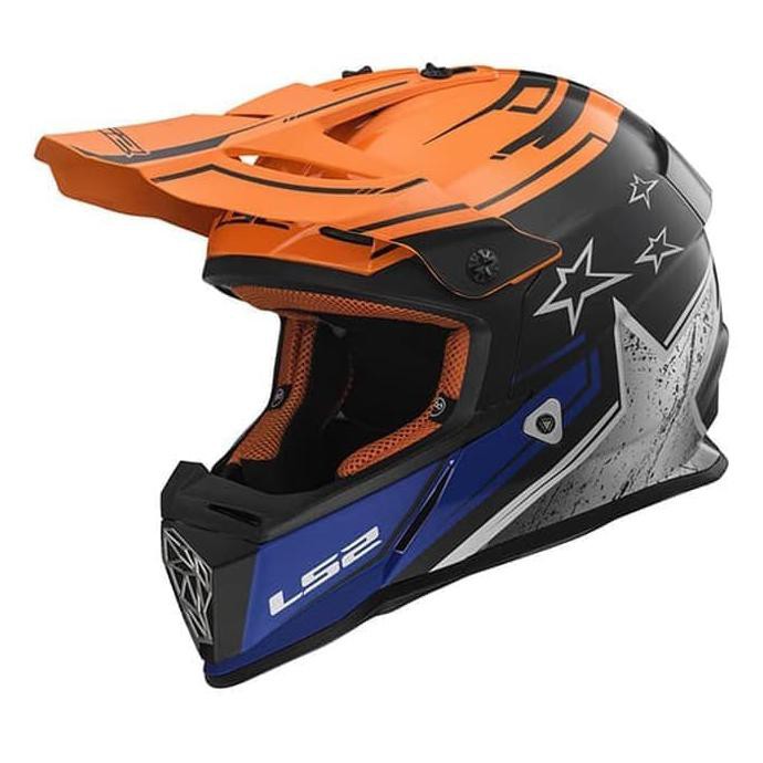 Kualitas Terbaik helm cross ls2mx437 fast core new MURAH