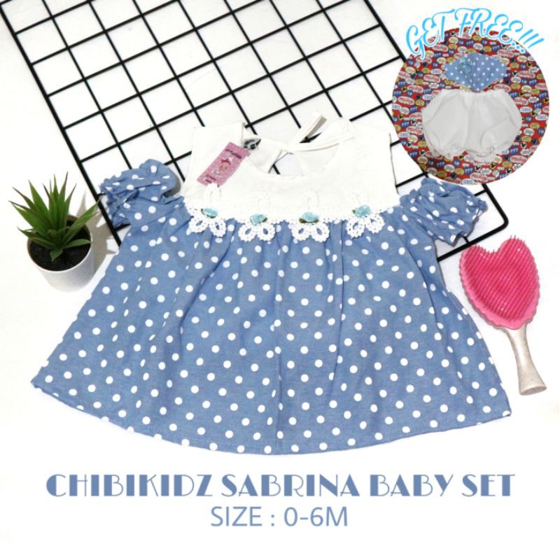 Baju Bayi Newborn / Dress Bayi Sabrina Chibikidz