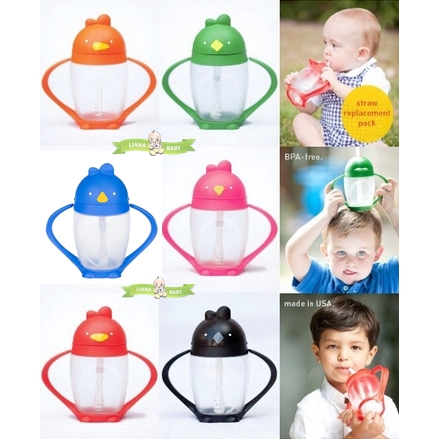 BOSU273 BOTOL MINUM LOLLALAND LOLLACUP STRAW SIPPY CUP 296 ML