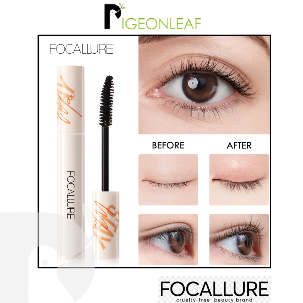 ♥ PLEAF ♥   FOCALLURE Waterpoof Volumizing Mascara FA148 | Curling Thick Mascara Waterproof Black La