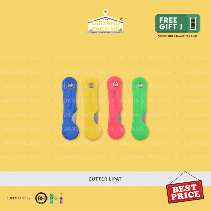 

kertas-pemotong- cutter lipat / pisau lipat mini serbaguna - random -pemotong-kertas.