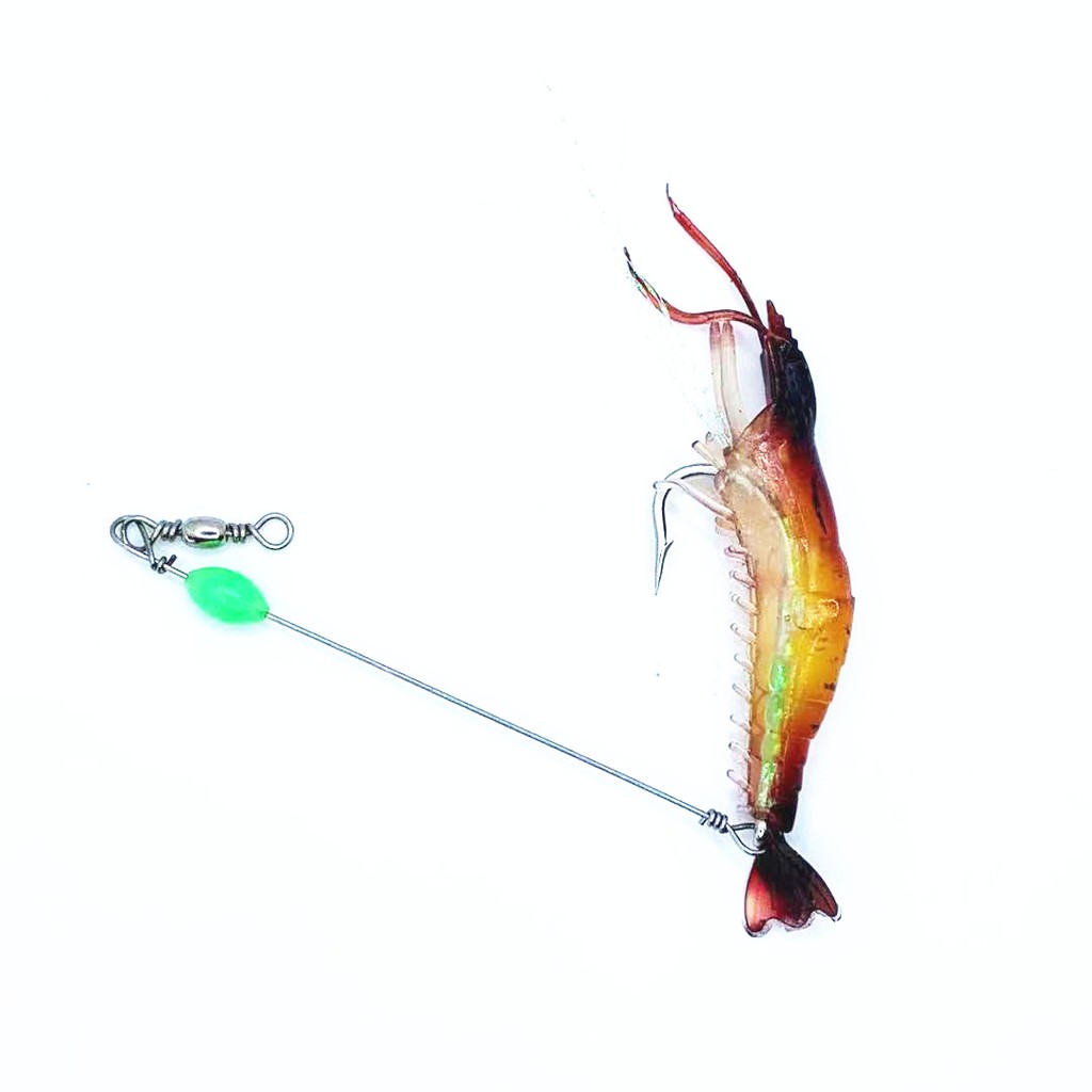 SYFishing 5Pcs Soft Shrimp Umpan Pancing 8cm 6g Swimbait Fishing Lure Ikan Bass Wobbler Kail Memancing Tackle
