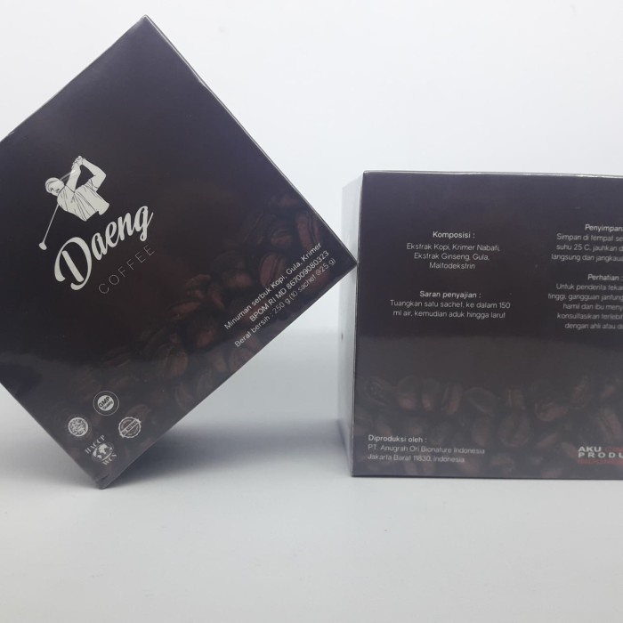 

DAENG COFFEE /KOPI DAENG/ KOPI PREMIUM STAMINA PRIA 1 BOX 10 SACHET (BERKUALITAS)