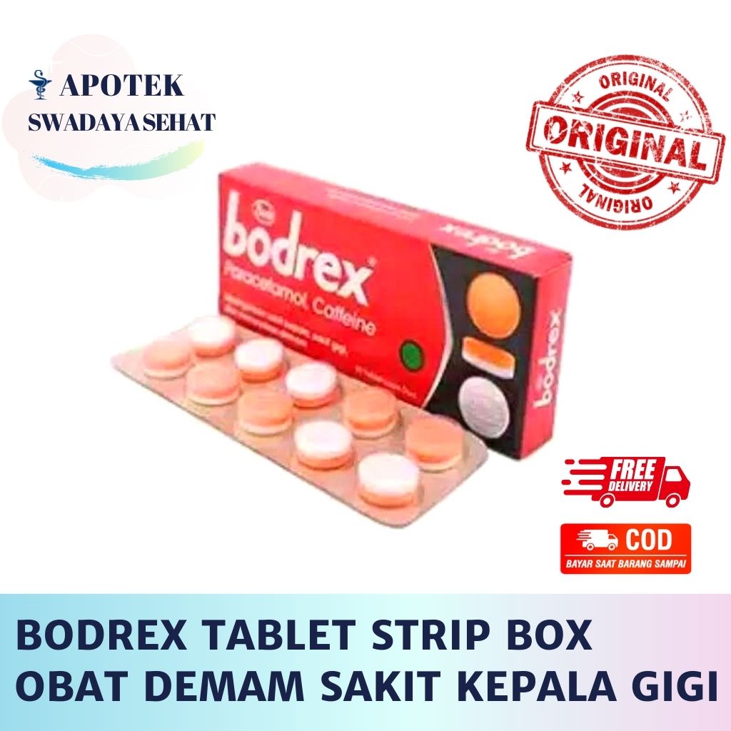 BODREX Box Isi 20 Tablet - Obat Demam Sakit Kepala Sakit Gigi Strip 10 Tablet