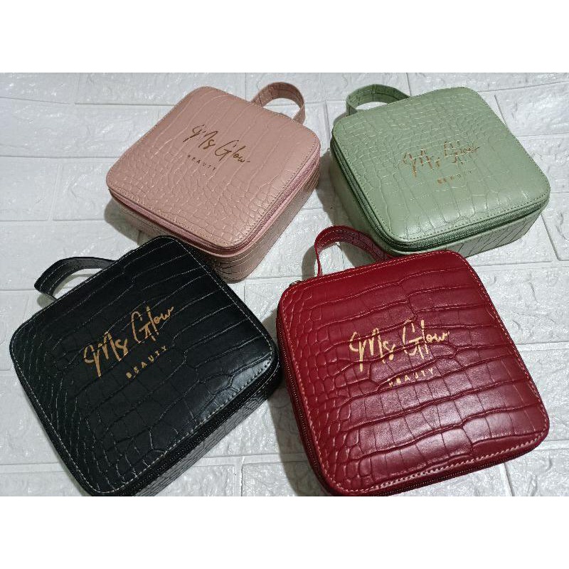 BOX CROCO TEMPAT KOTAK MAKE UP CROCO MS GLOW BOTOL KACA / TUMBLER MS GLOW PROBOLINGGO