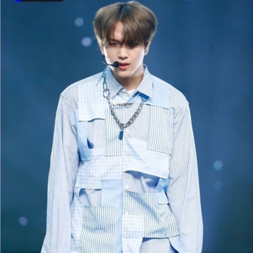 kemeja Haechan hello future kemeja haechan nct dream hello futur kemeja kotak kotak kpop plaid blous