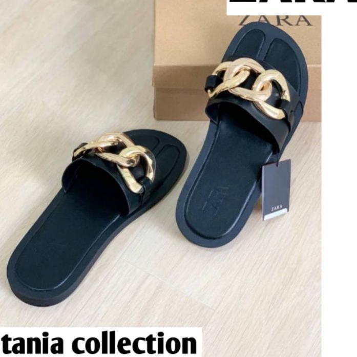 SANDAL FLAT WANITA / SANDAL SLIP ON WANITA / SANDAL ZARA / SANDAL WANITA / SANDAL BRANDED IMPORT