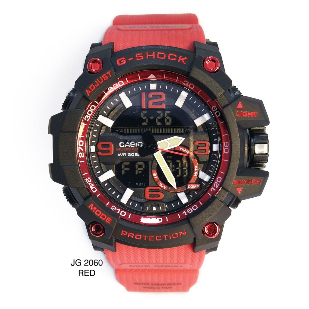 COD JAM TANGAN PRIA SPORT SHOCK DUALTIME TYPE JG - 2060