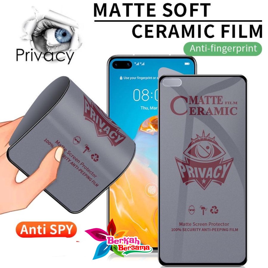 TEMPRED GLASS SPY MATTE KERAMIK CERAMIC IPHONE 6 7 8 7+ 8+ 6+ X XR XS XS MAX BB5615