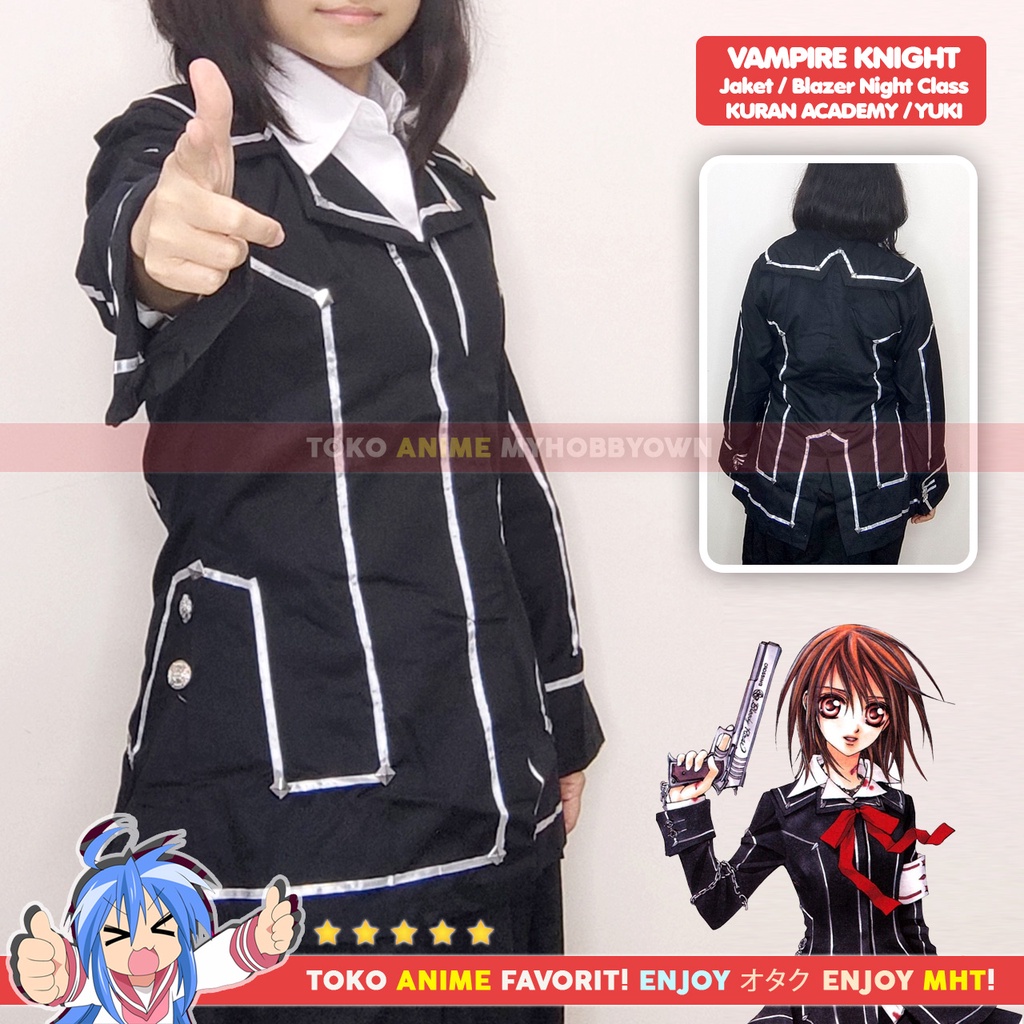 Blazer Jaket Anime Gakuran Vampire Knight Cross Academy Yuki Kuran