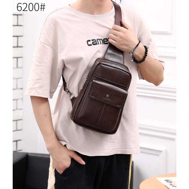 _*Tas Pria Selempang Dada Aigner #6200