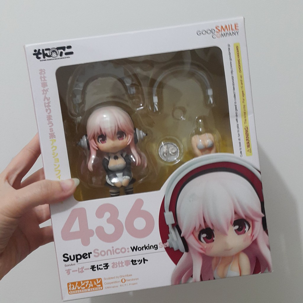 [ORIGINAL NENDOROID/ BIB / BACK IN BOX / PRELOVED] Nendoroid 436 Super Sonico: Working Set