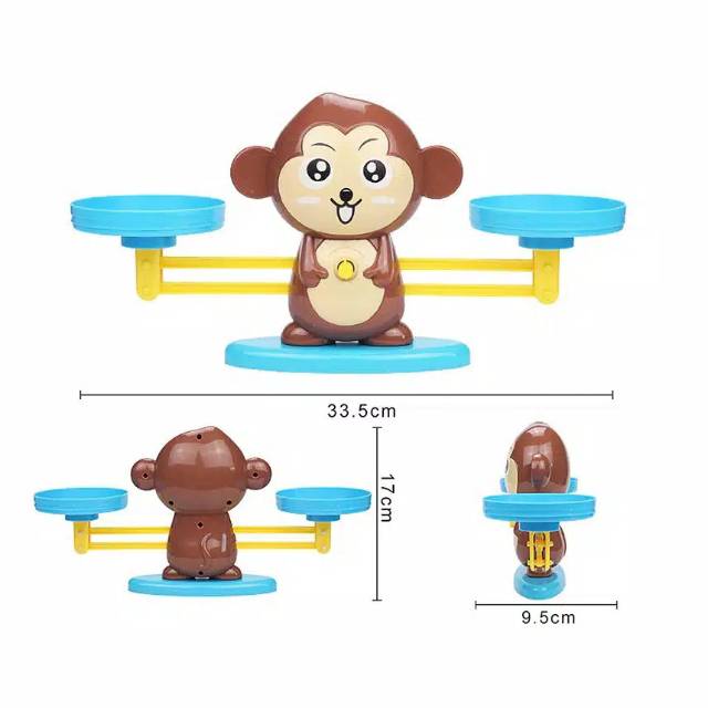 ( Mia ) MAINAN EDUKASI MONKEY BALANCE MATH TOY GAME TIMBANGAN BELAJAR MENGHITUNG UNIK / TIMBANGAN EDUKASI