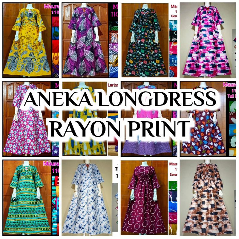 Aneka Maura Daster Panjang. GESER !!! BAHAN RAYON TIDAK LUNTUR