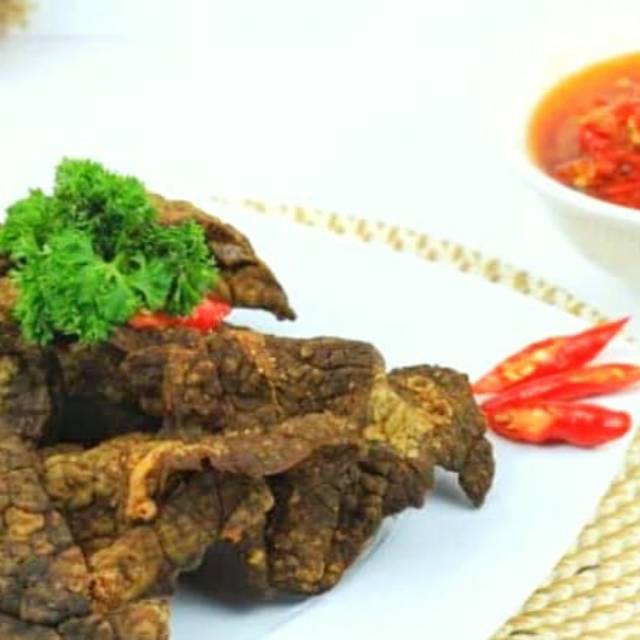 

UK-(TERENAK) Paru Kering Sambalado Merah Restu Mande