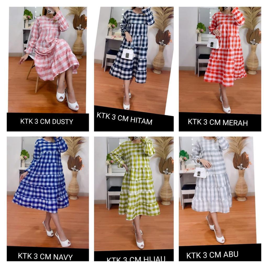 Midi square dress / gamis midi / midi kotak / midi chanda