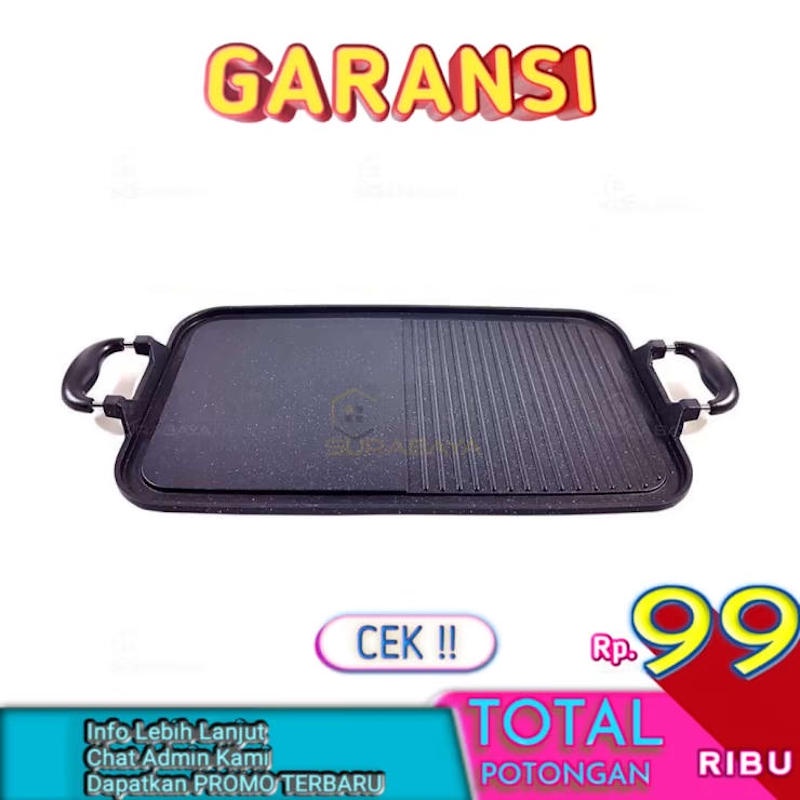 NUPON Alat Pemanggang Multi Grill Pan Serbaguna Untuk Bbq Marbel Anti Lengket