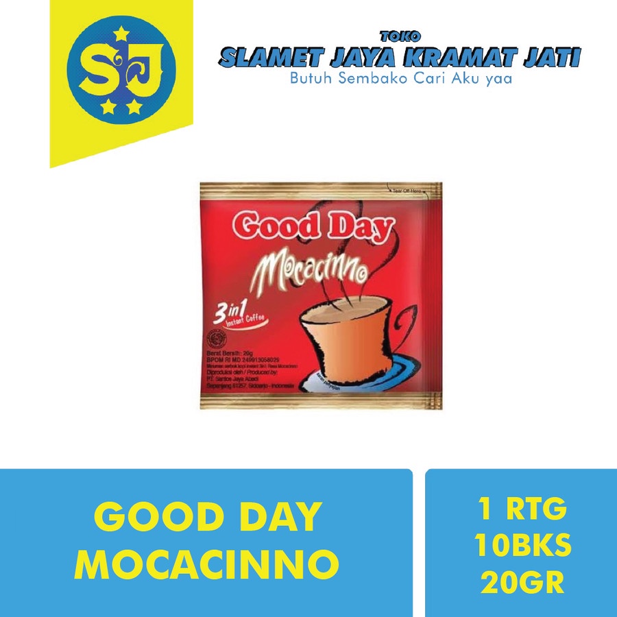 

1 Renceng Good Day Mocacinno Isi 10 Sachet x 20 Gr