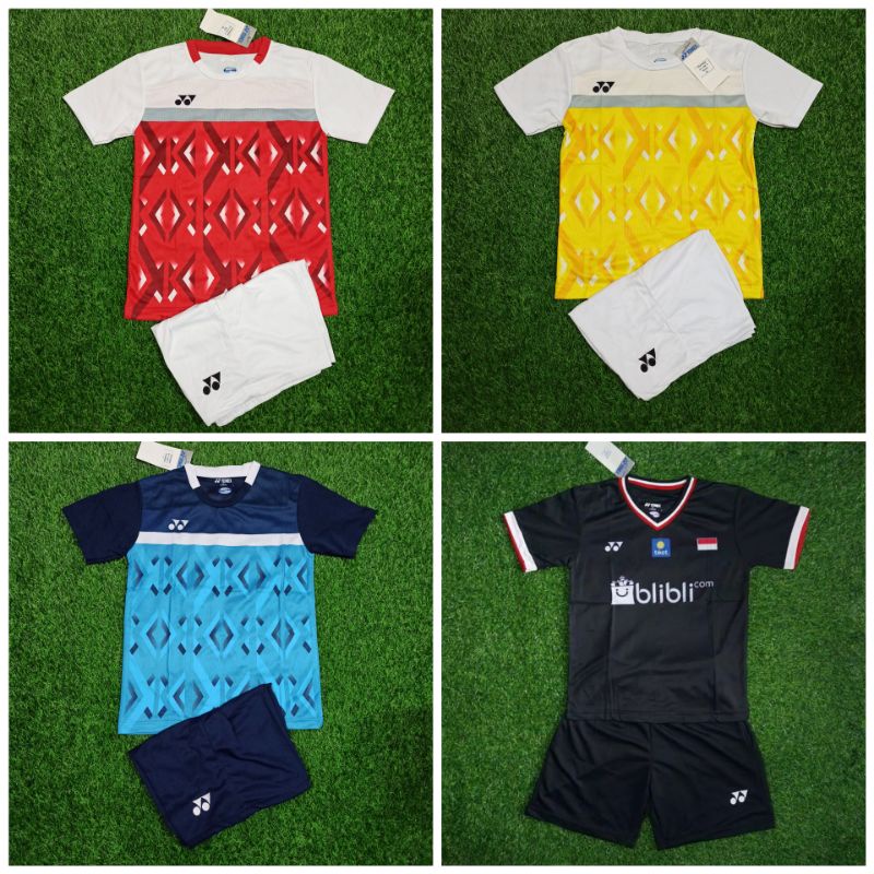 Setelan Jersey Badminton Yonex Anak Anak / Baju Bulutangkis Yonex Junior 2021