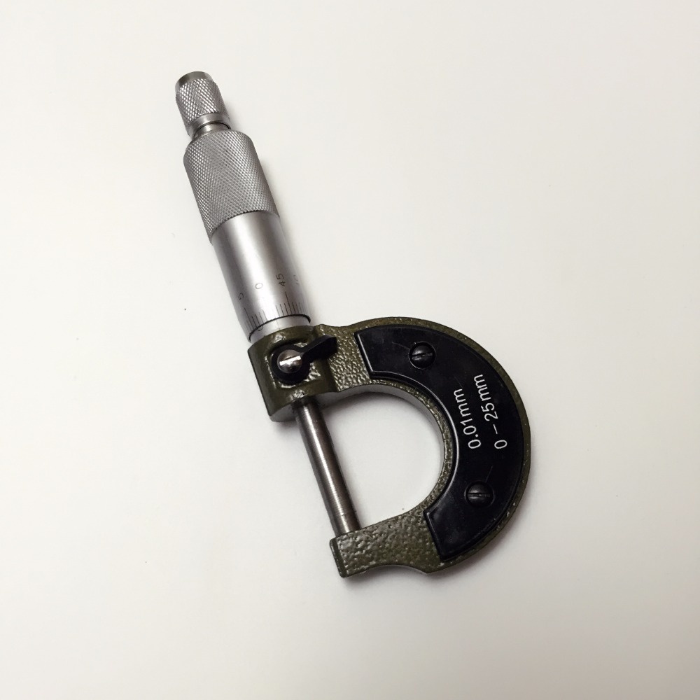 Micrometer 0-25 mm 0.01 mm - QST008 - Silver Black