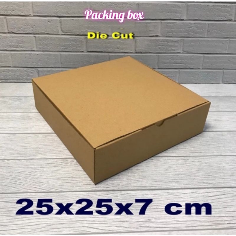 

Kardus uk.25x25x7 cm box/karton die cut untuk packing dll