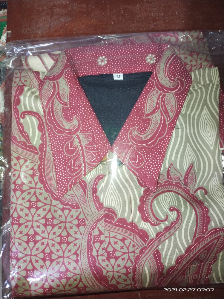 Batik Pria Opo Pink Full Furing Katun Halus Sragenan Size M-xxl Asli Solo
