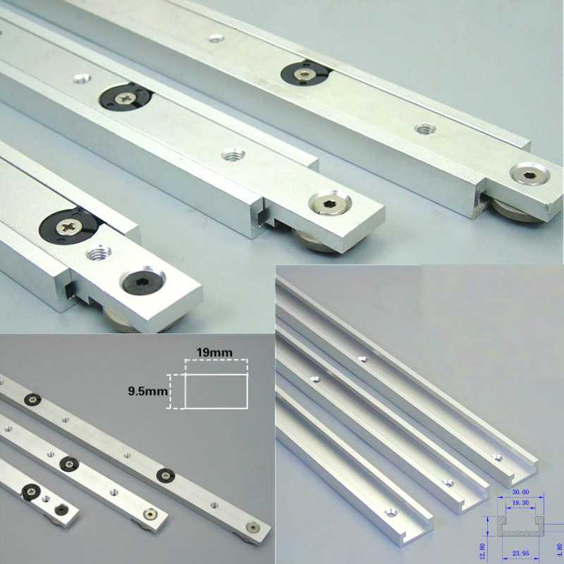 FatihShop FNICEL T-tracks Slot Miter Slider Bar Woodworking with Retaining Ring