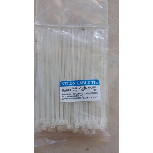 

❈ kabel ties cable tie 15cm per pak - Putih ☋