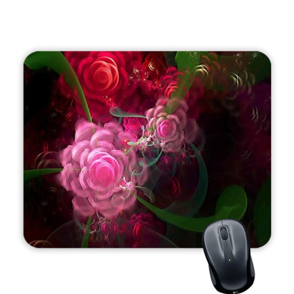 Motif Flower Mouse Pad Alas Mouse Custom