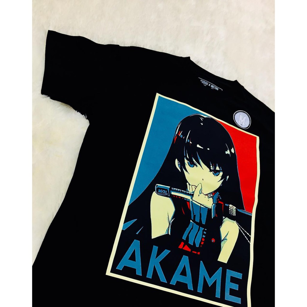 Tshirt Akame Chara Anime Akame Ga Kill Black Premium Quality