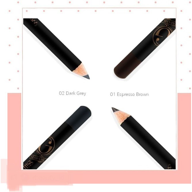 ✿ MADAME ✿ MADAME GIE SILHOUETTE EYEBROW - PENSIL ALIS EYEBROW MASKARA BROWCARA BROWN ON BPOM