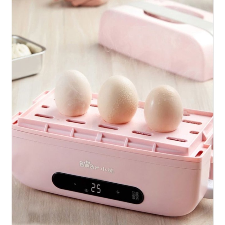 BEAR Box Makan Electric/Lunch Box Electric/Egg Steamer/Tempat Makan