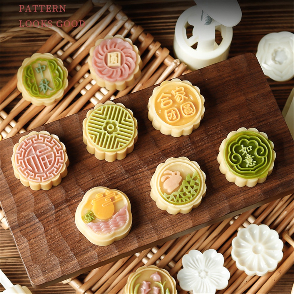 Cetakan Kue Bulan Model Tekan Tangan Gaya China Untuk Festival