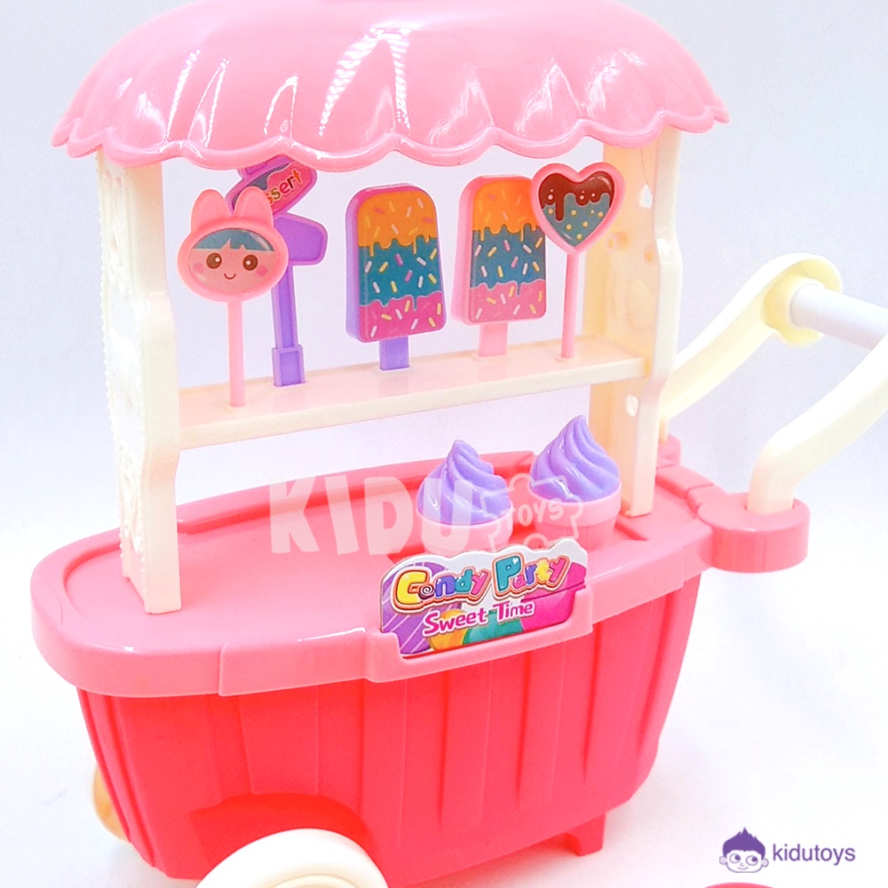 Mainan Anak Troli Es Krim Kue Permen Truk Gerobak Es Krim Candy Party Truck Kidu Toys