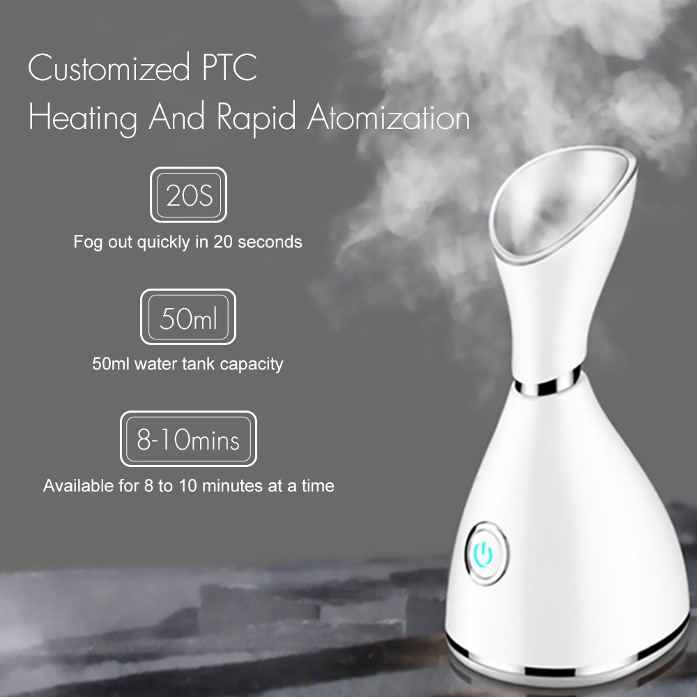 SaLorie Face Steamer Machine Deep Hydration Clean Facial Mist Steam Sprayer Anti Wrinkle Whitening Skin Vaporizer Skin Care Tools P00158