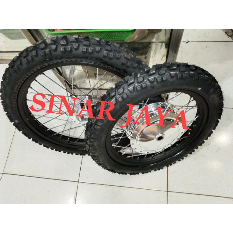 paket velg 14 dan 17 cros trail matic street beat mio Vario beat custom plus ban cross mini trail