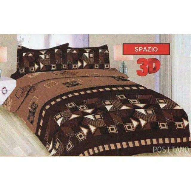 Sprei Bonita King 180 Cm X 200 Cm Corak Red Wood
