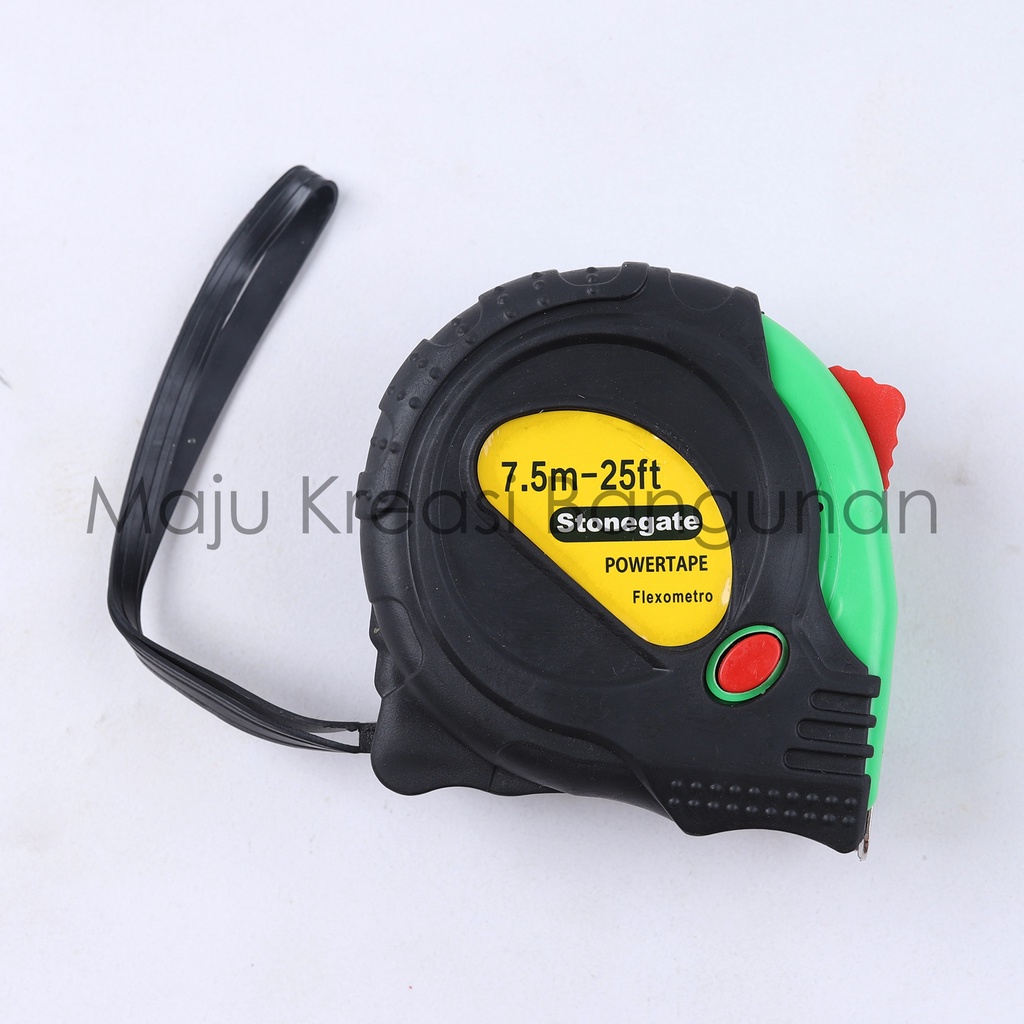 TERMURAH Meteran Karet 7.5 Meter Self Stop Lock 7.5M Measuring Tape 7.5 M Rol Meter Harga Grosir 7,5 7,5M VPR Stonegate