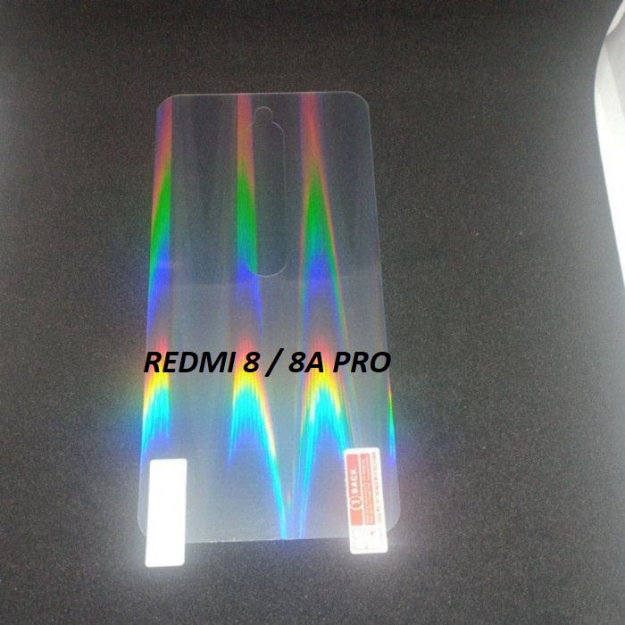 REDMI 8A PRO 8A 8 NOTE8 NOTE8 PRO ANTI GORES BELAKANG SKIN BACK AURORA MOTIF PELANGI ANTI JAMUR TRANSPARAN BACK PLASTIK