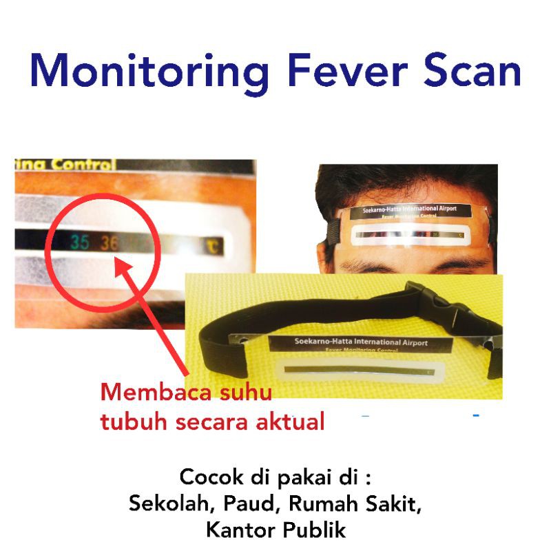 Termometer Suhu Tubuh Monitoring Fever Scan Untuk Memantau Suhu Secara Aktual