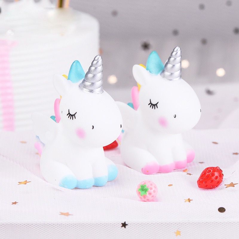 Topper Hiasan Kue Unicorn Anak Perempuan Lucu Cewek Cake Ulang Tahun