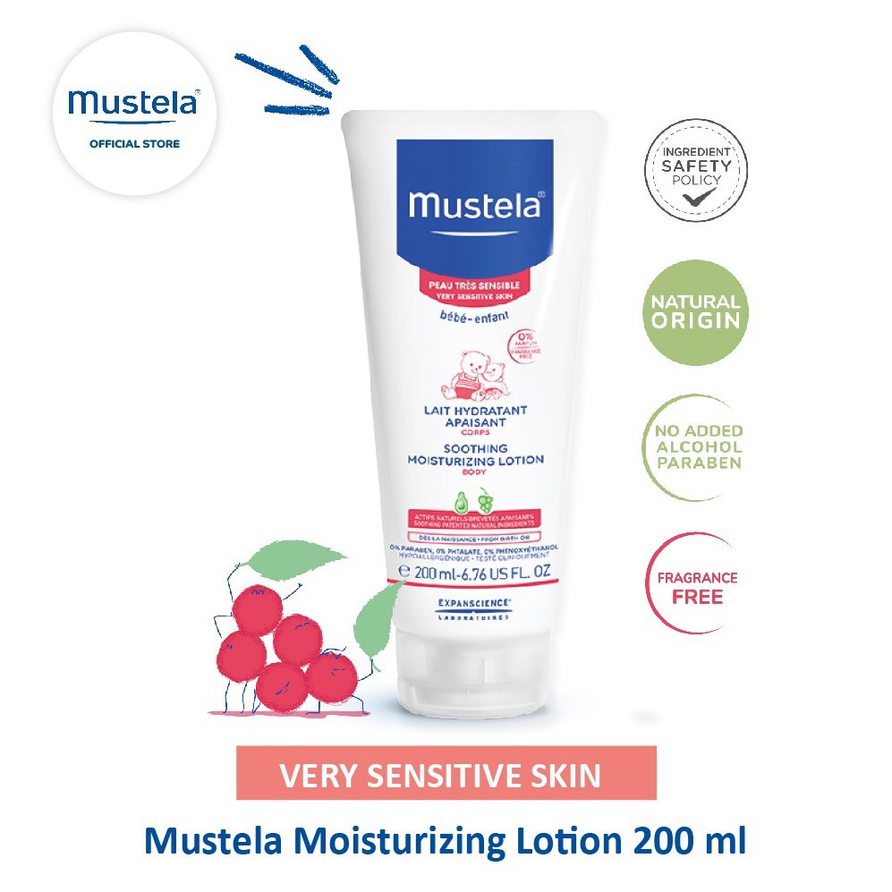 Mustela Soothing Moisturizing Lotion / Lotion Bayi / Lotion Kulit Sensitif - 200 ml