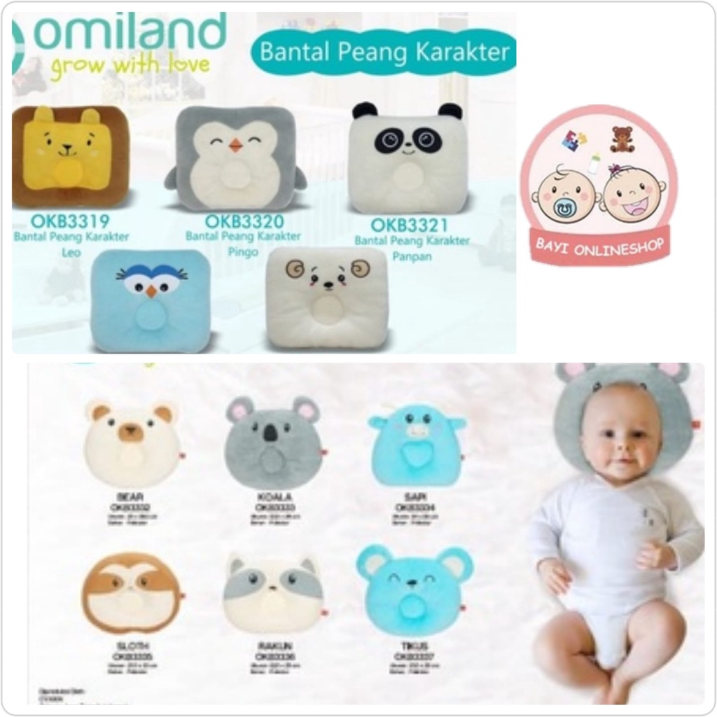 Omiland Bantal PEANG karakter Bantal Peyang Bayi - Bayi Online Shop