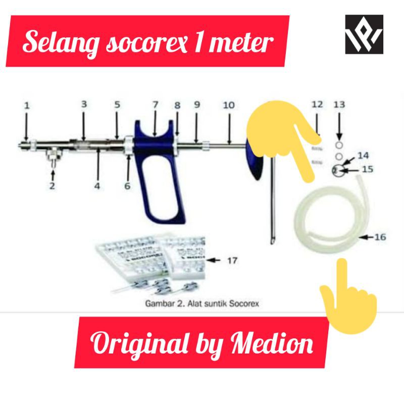 Selang Original Socorex Slang Asli Socorex Import by Medion