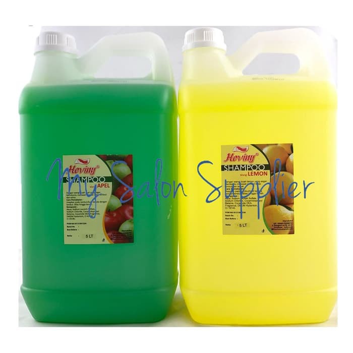 Heviny Shampoo 5L Apel / Lemon / Strawberry / Green Tea / Coconut / Jasmine