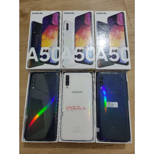 SAMSUNG A50 RAM 4/64GB SECOND RESMI SEIN FULLSET NO MINUS
